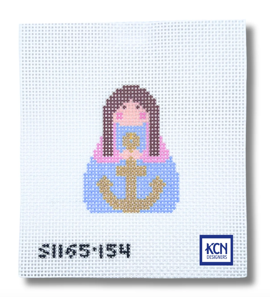 Anchor Stitch It Angel Canvas