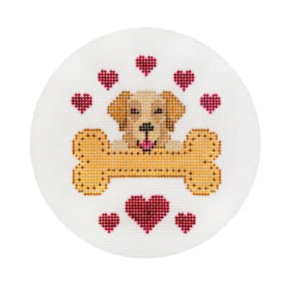 Lab With Bone Canvas