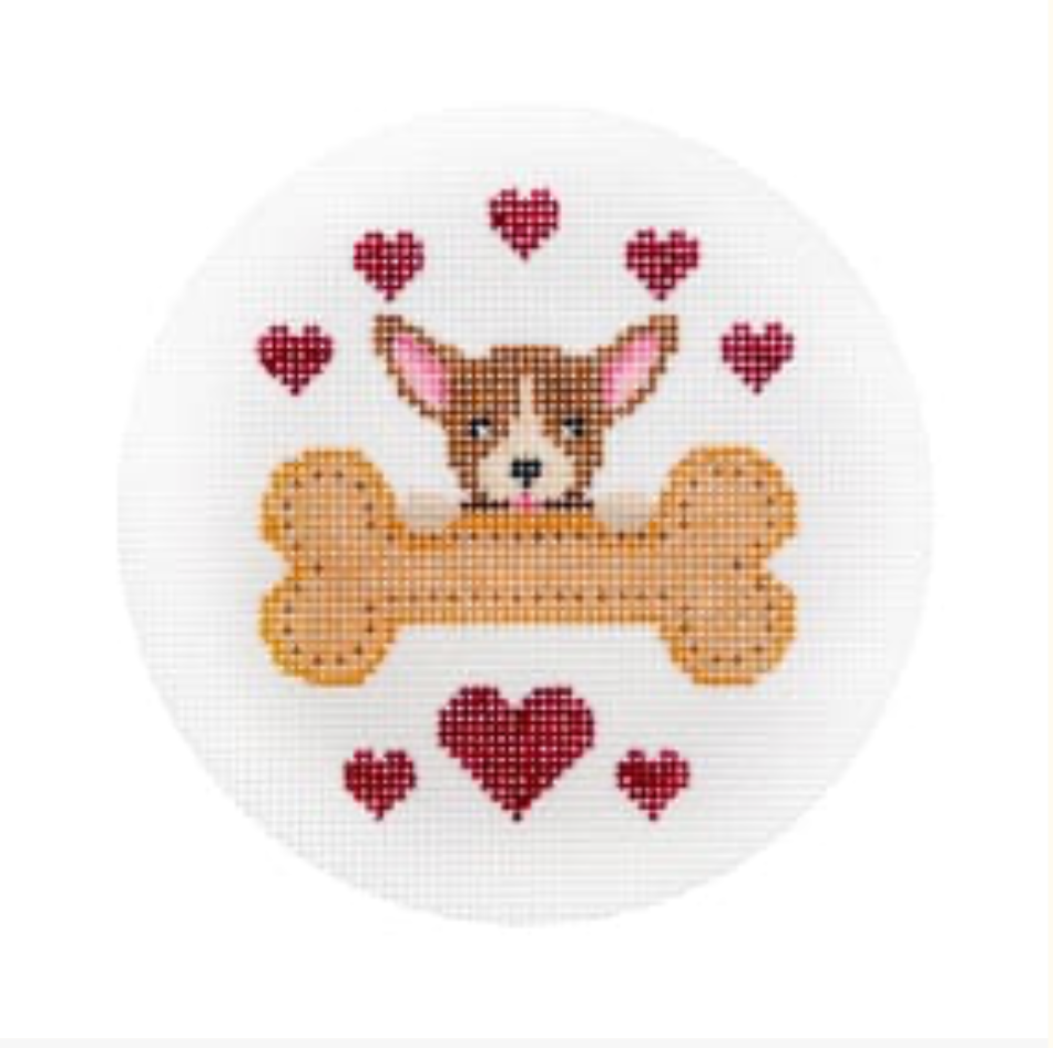 Chihuahua With Bone Canvas