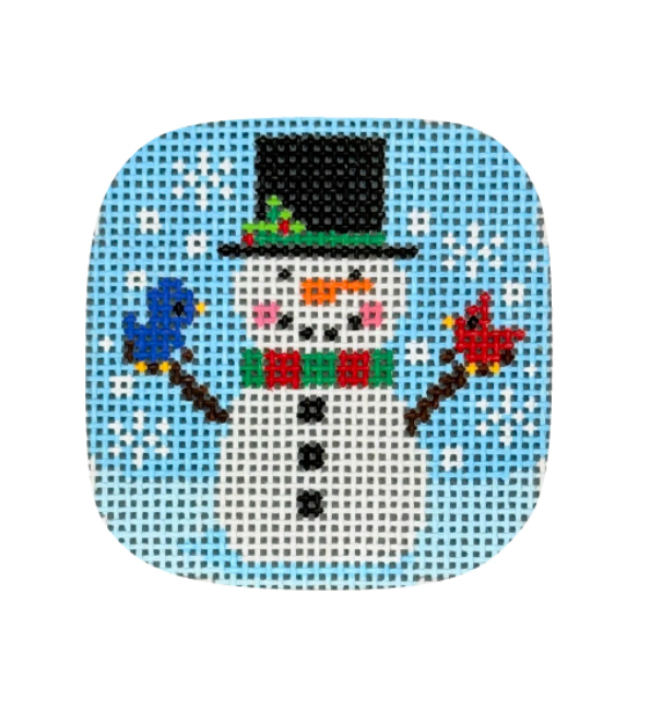 Snowman Squircle Canvas