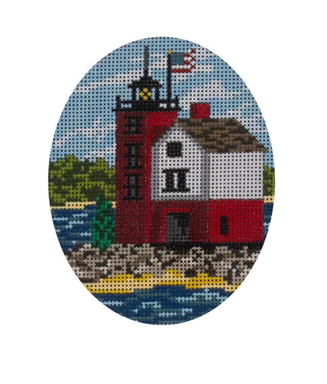 Round Island Lighthouse - Mackinac MI Canvas