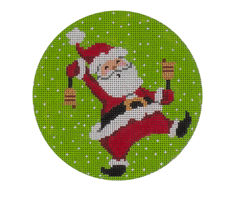 Santa Ringing the Bells Canvas