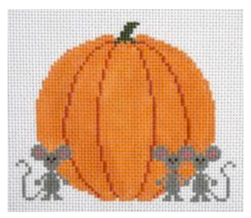 Pumpkin And Mice Canvas