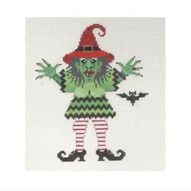 Green Witch Green Dress Canvas