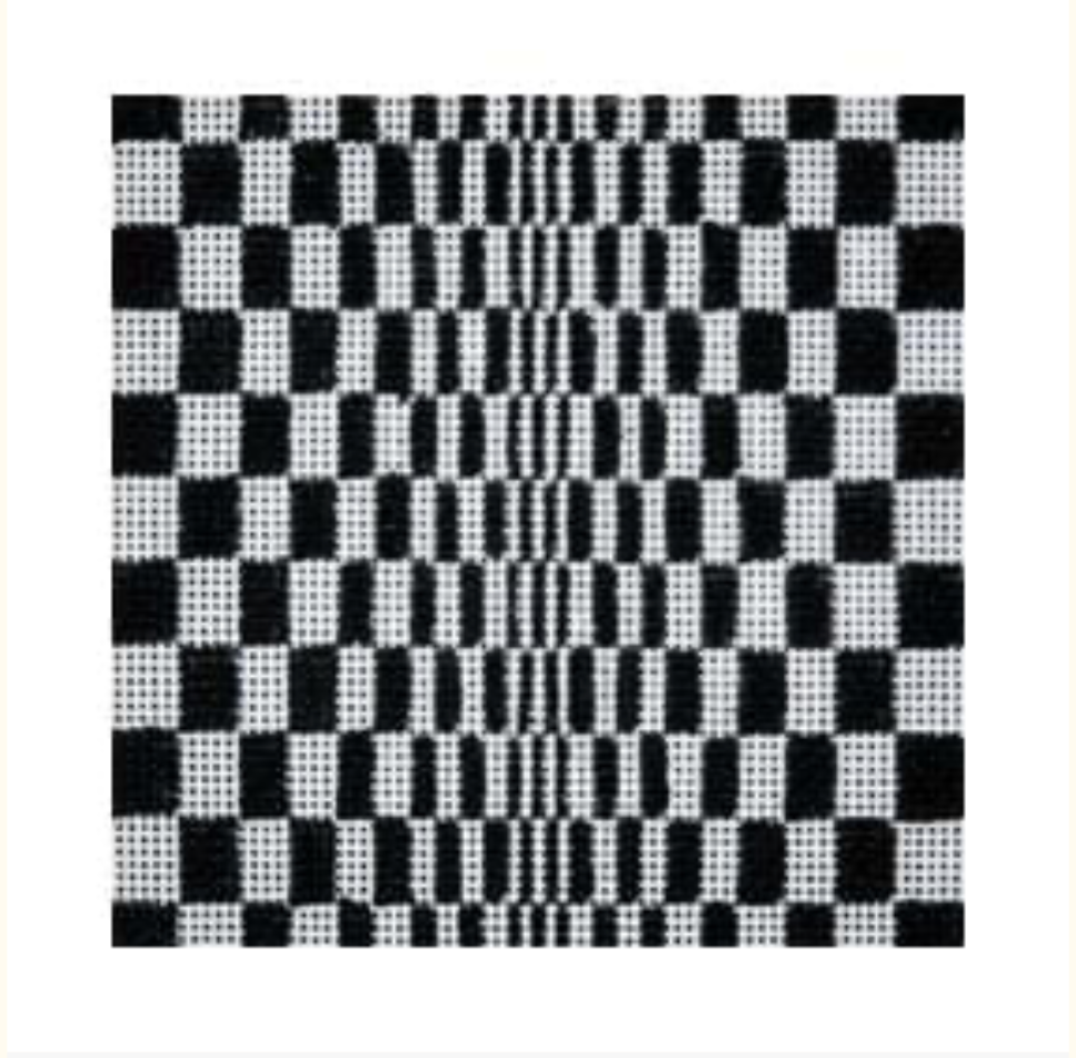 Black and White Tessellated Cube Canvas