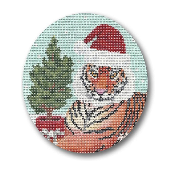 Christmas Tiger Canvas