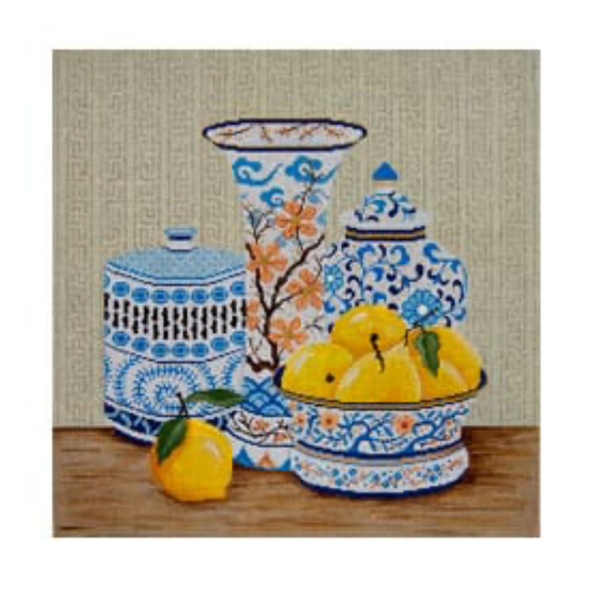 Lemons and Ginger Jars Canvas