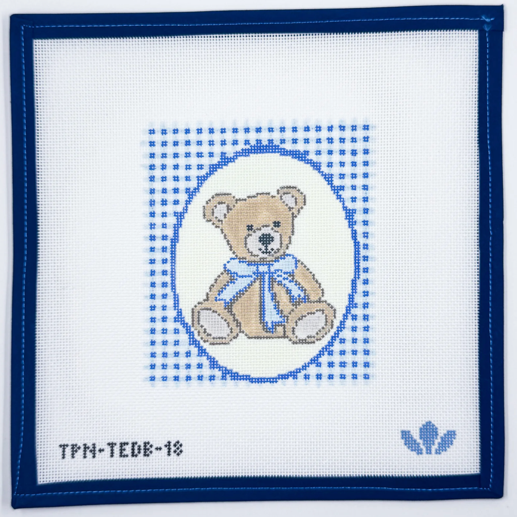 Blue Gingham Teddy Bear