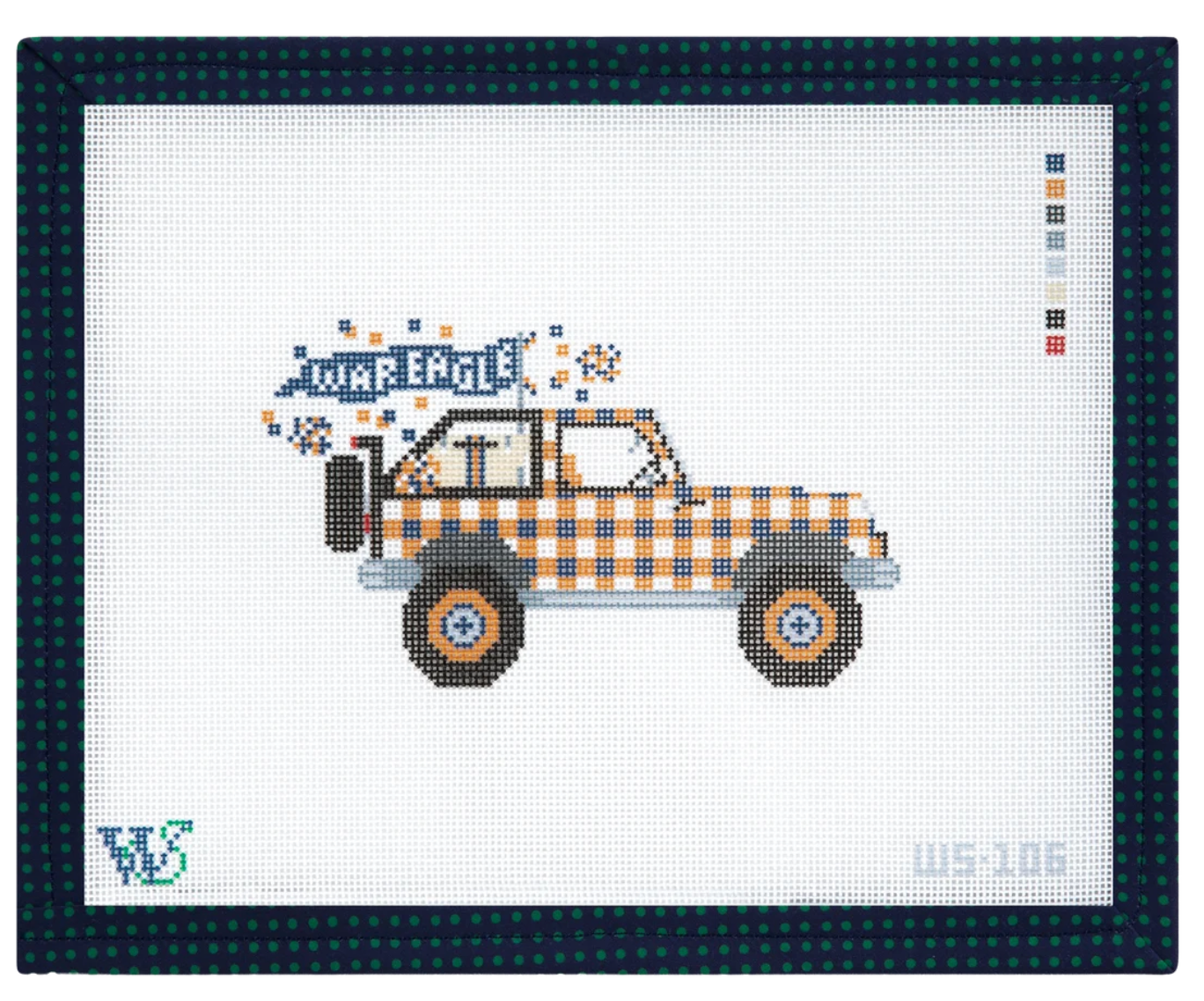 War Eagle Jeep Canvas