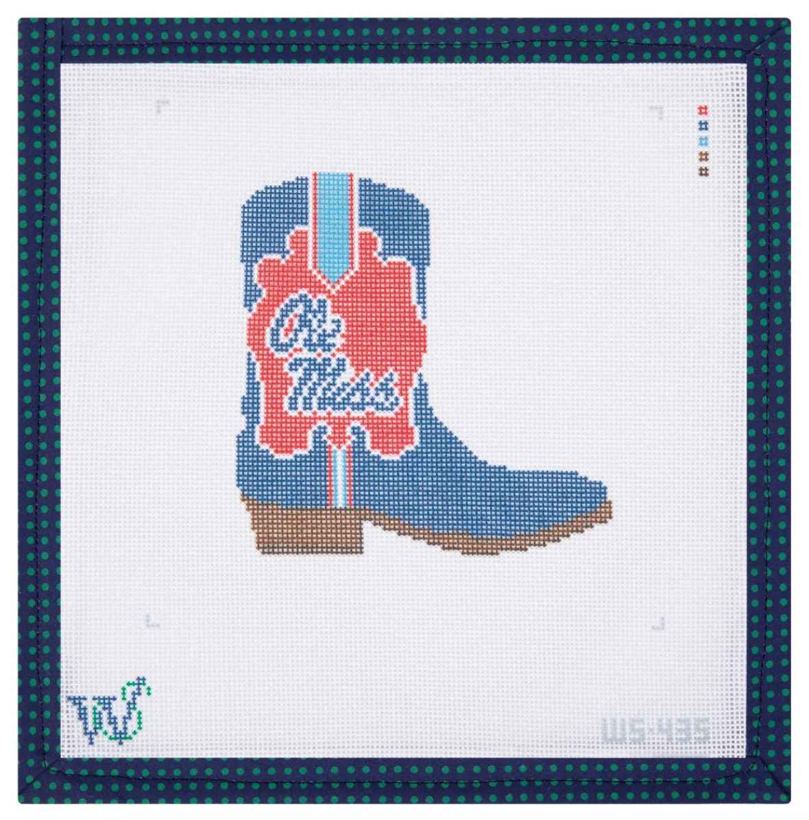 Ole Miss Boot Canvas