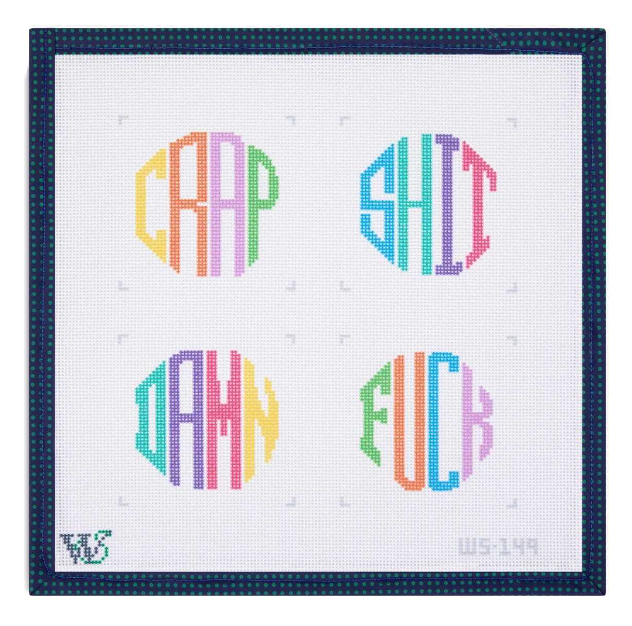 Multicolor Dirty Coasters Canvas