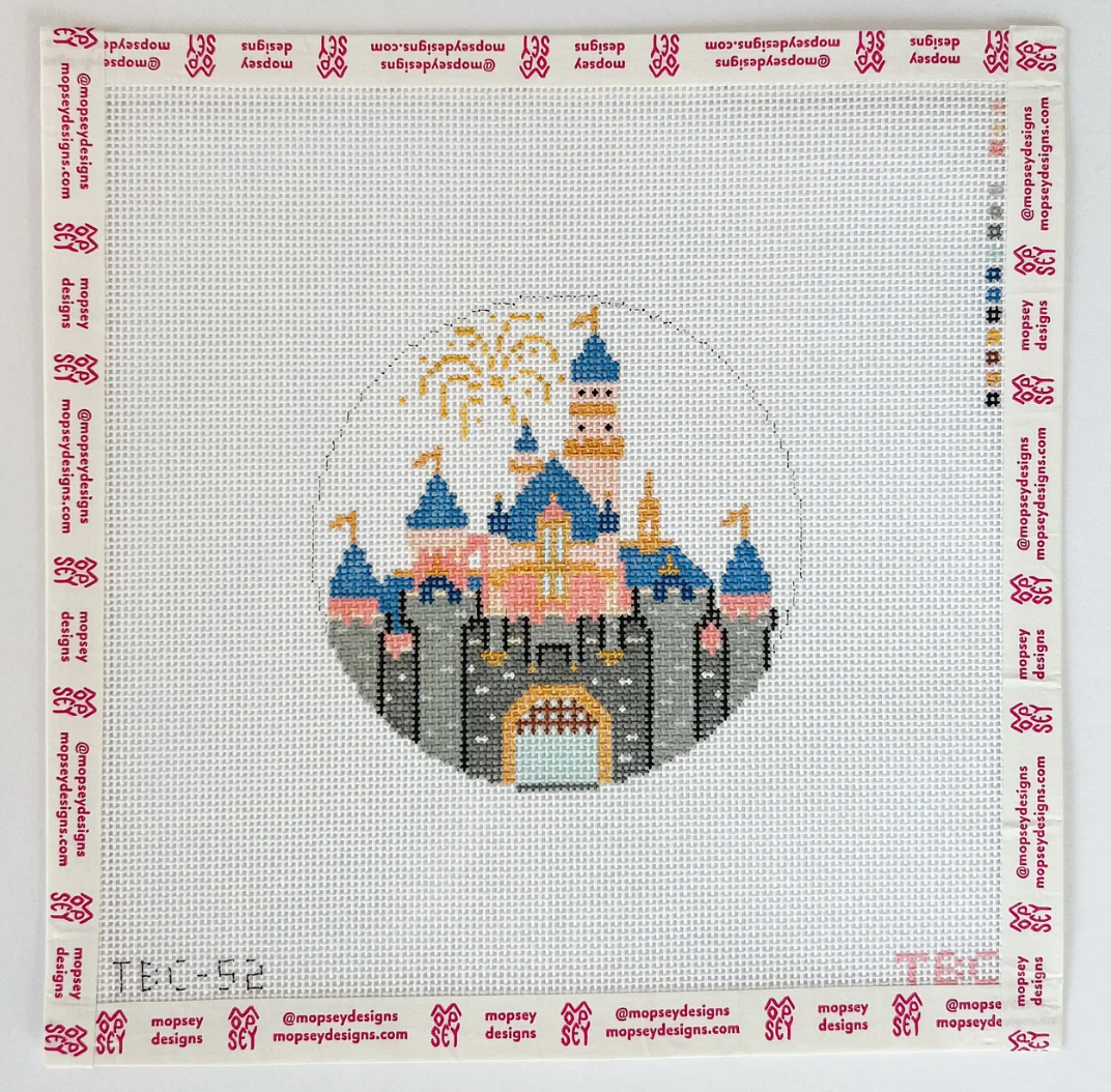 Castle Canvas with Fireworks Canvas