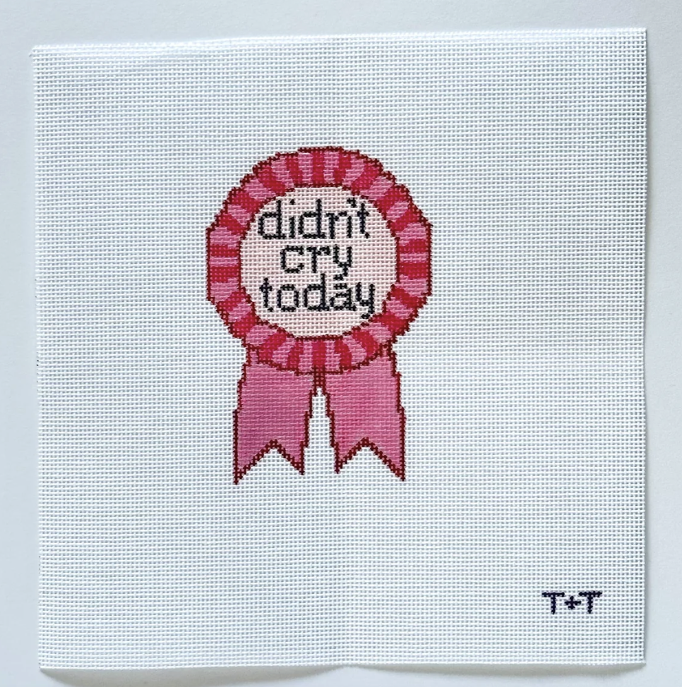 Didn't Cry Today Ribbon Canvas