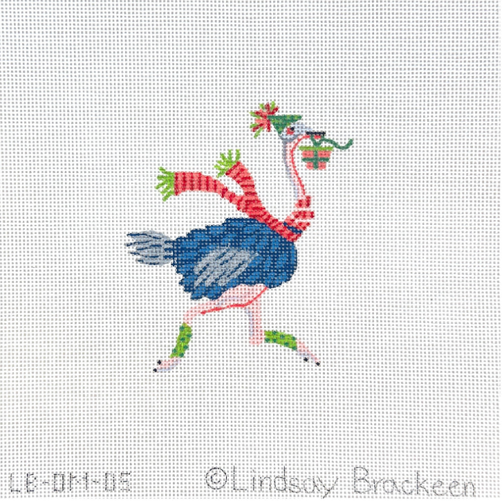 Mini Party Ostrich Canvas
