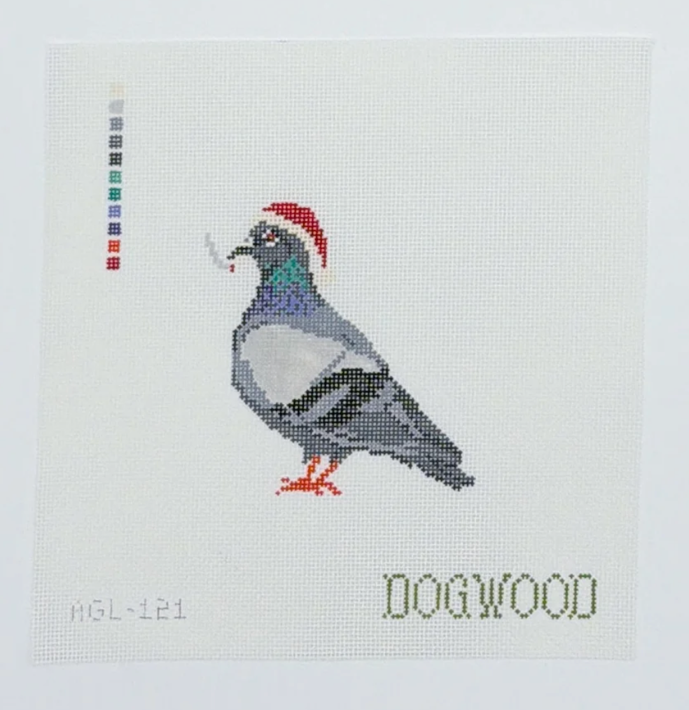 Santa Pigeon Canvas