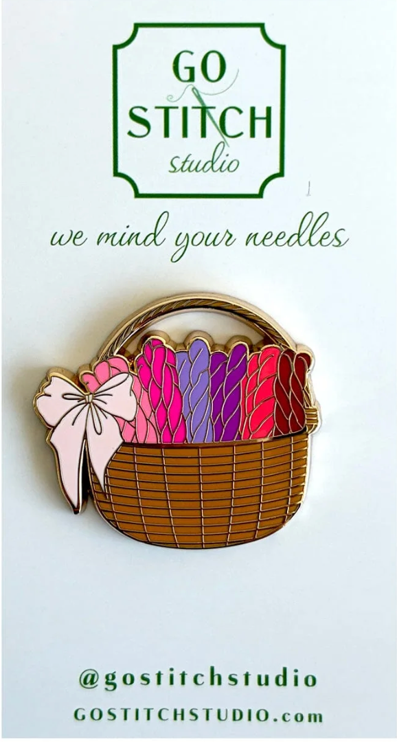 Needlepoint Basket Needle Minder