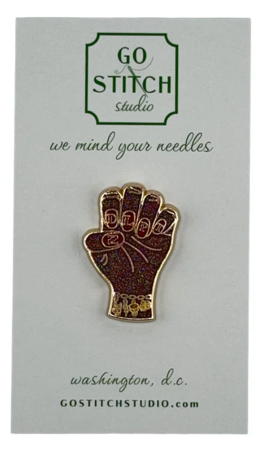 NDLPT Nails Brown Glitter Needle Minder
