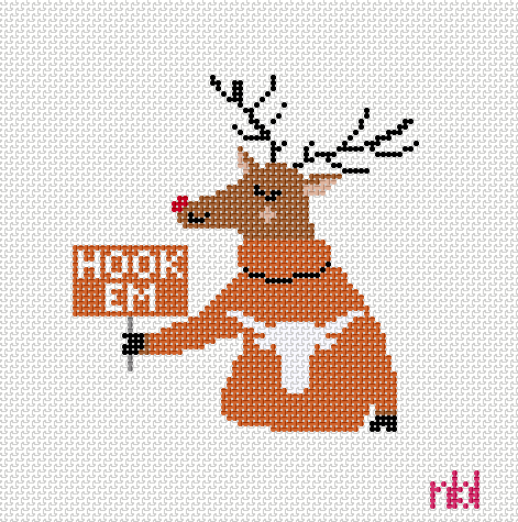 Texas Reindeer Canvas
