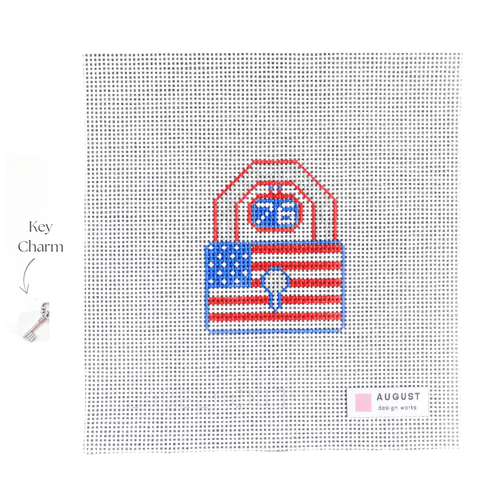 Americana Love Lock Canvas