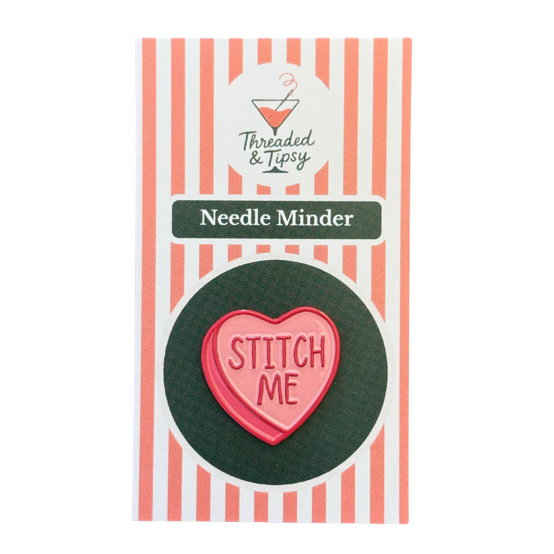 Pink Stitch Me Heart Needle Minder