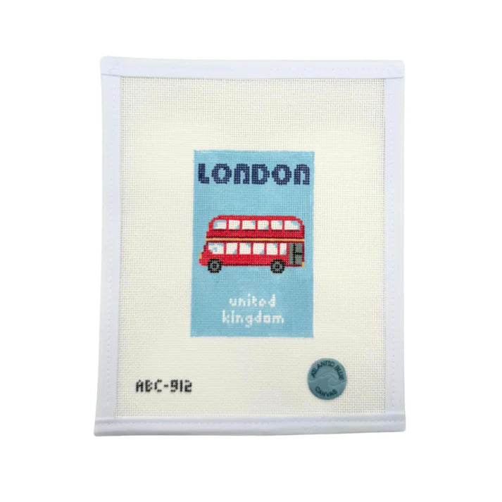 London Travel Book Canvas