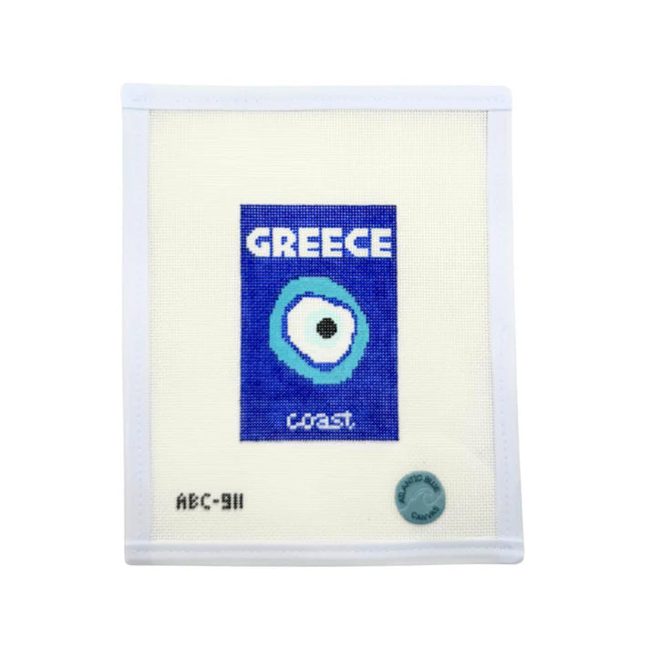 Greece Travel Book Canvas