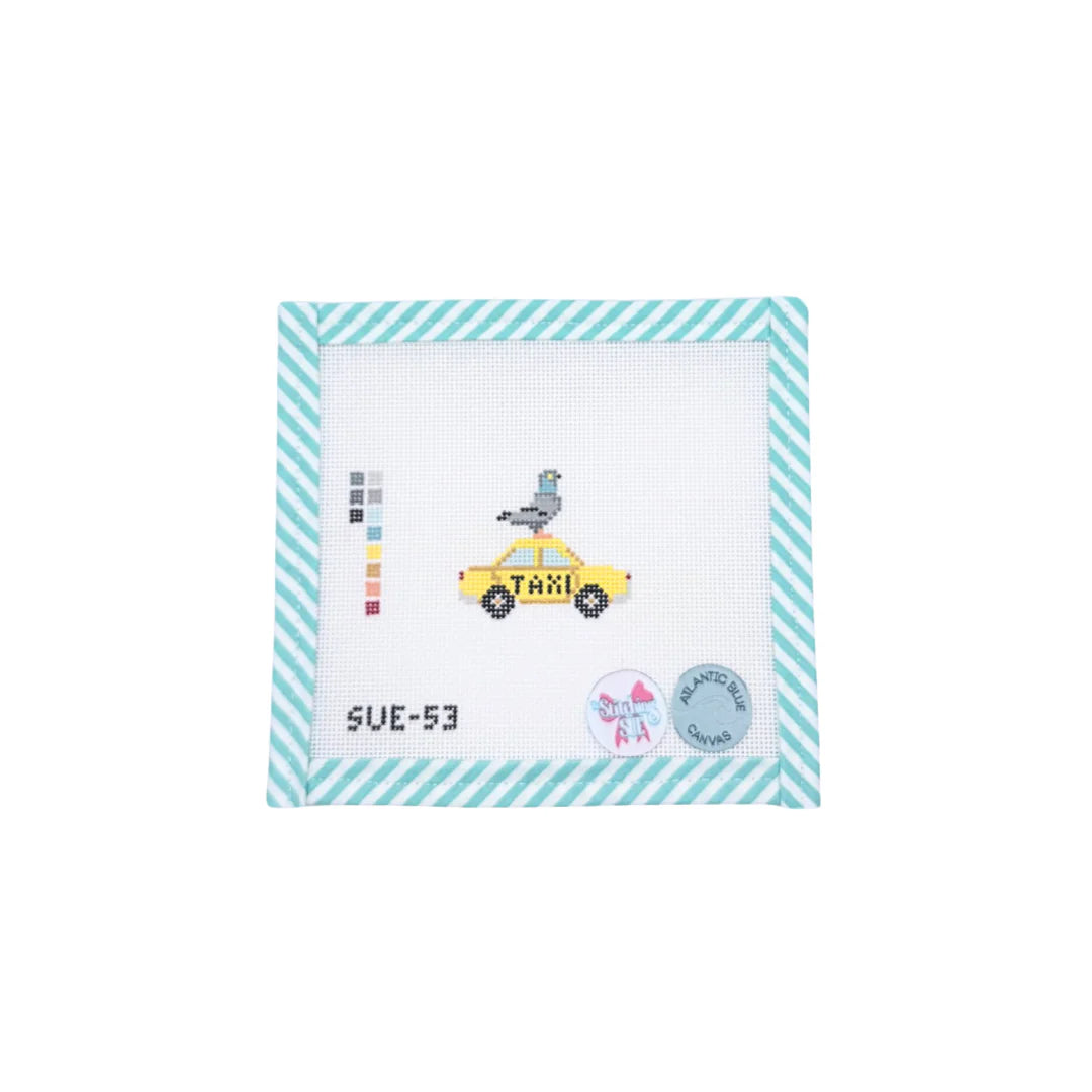 Mini Pigeon + Taxi Canvas