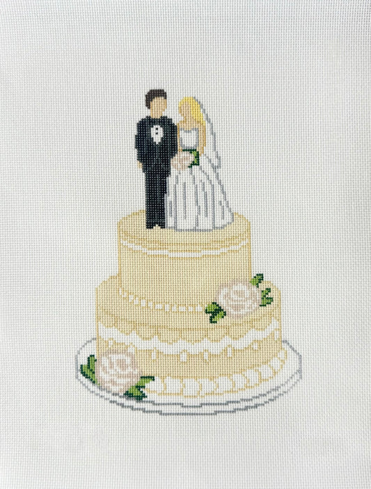 Wedding Cake (Pink Roses) Canvas
