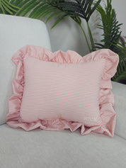 *PREORDER* Dark Pink Stripe Self Finishing Pillow