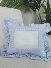 *PREORDER* Blue Stripe Self Finishing Pillow