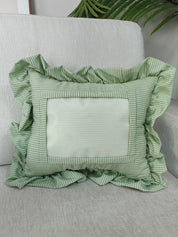 *PREORDER* Green Stripe Self Finishing Pillow