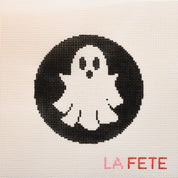 Ghost Halloween Round Canvas