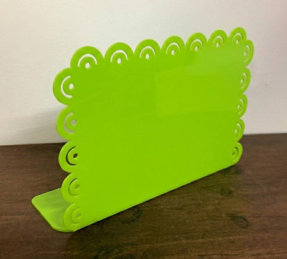 Lime Green 10-1/2" Rectangle Metal Sign