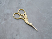 Gold-Tone Crane Scissors 3.5"