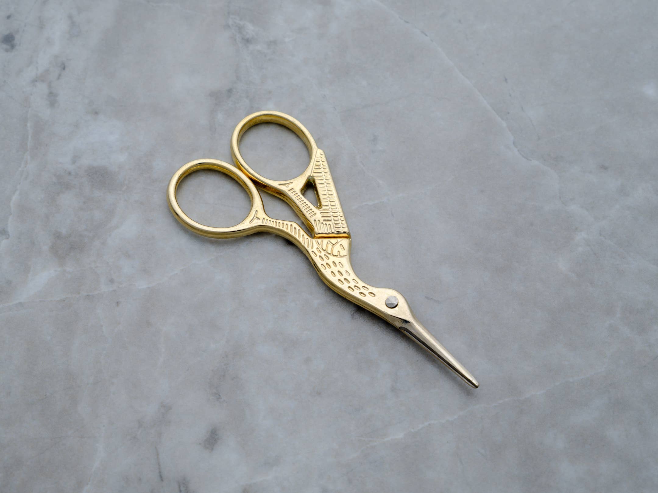 Gold-Tone Crane Scissors 3.5"