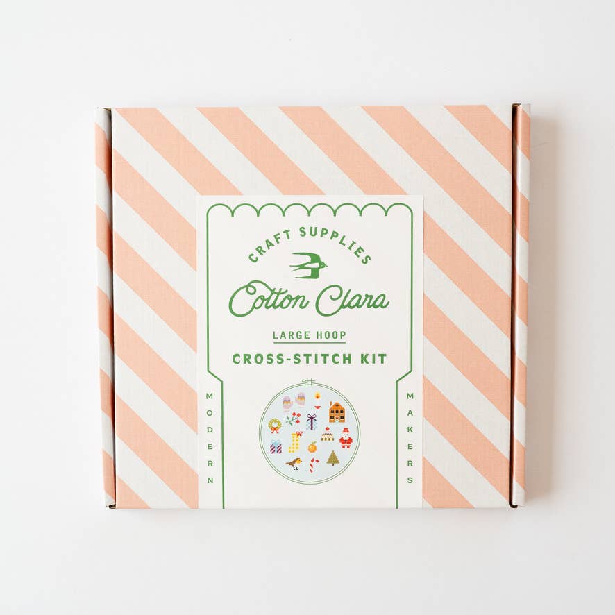 Colourful Beginner Christmas Cross Stitch Kit