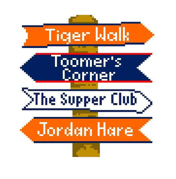 Auburn College Icon Sign Canvas