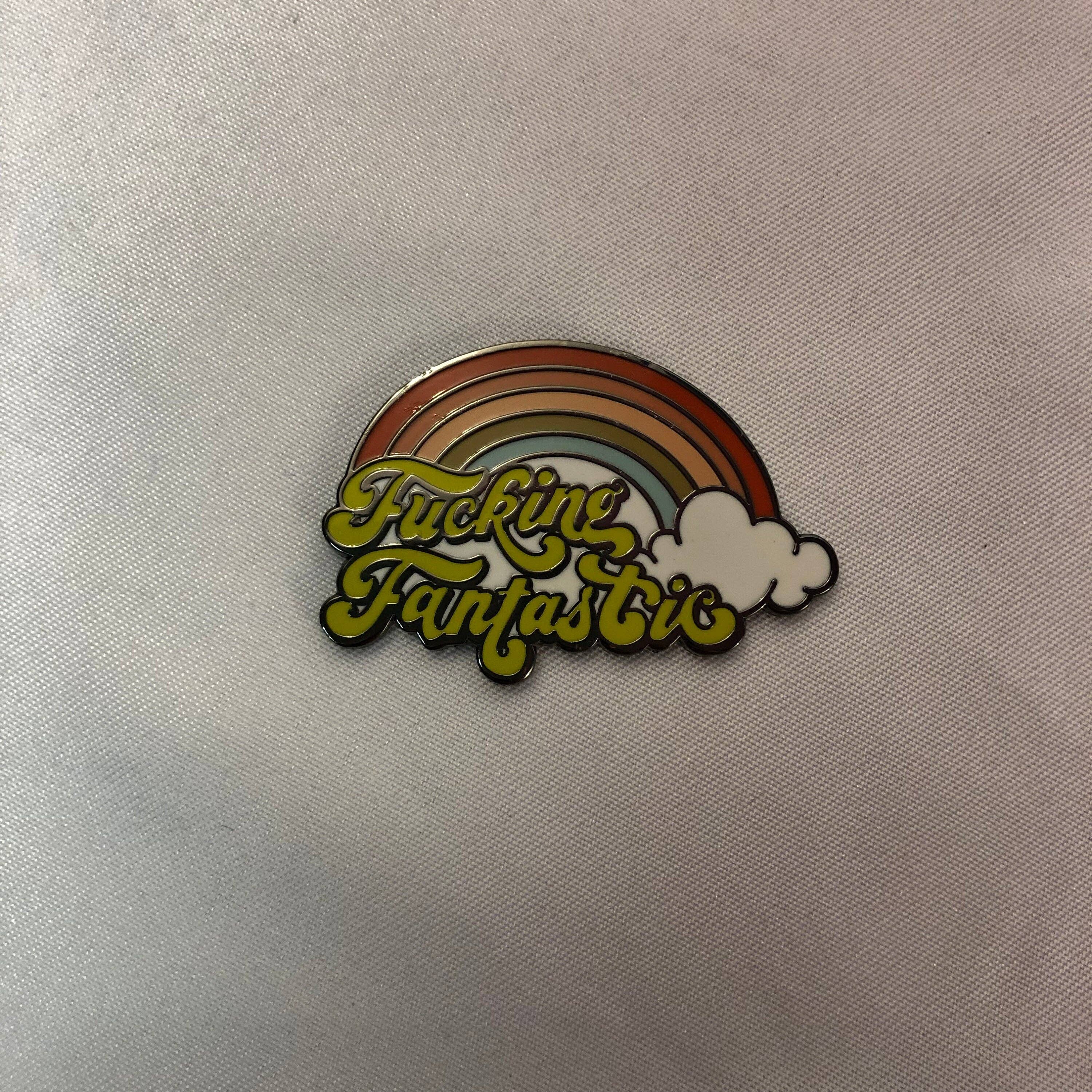 F*cking Fantastic Retro Rainbow Needle Minder
