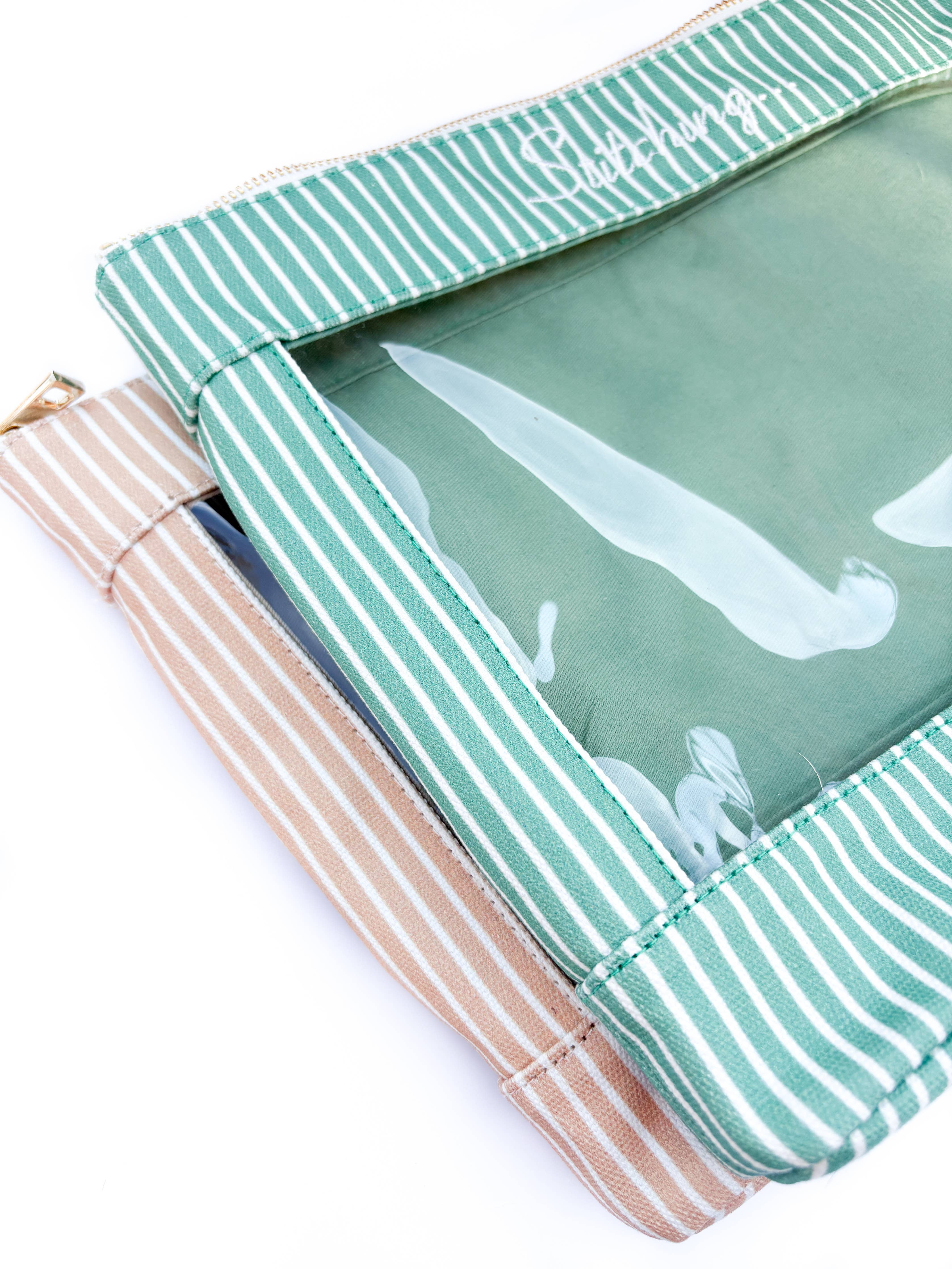 Brown Stitching Project Bag