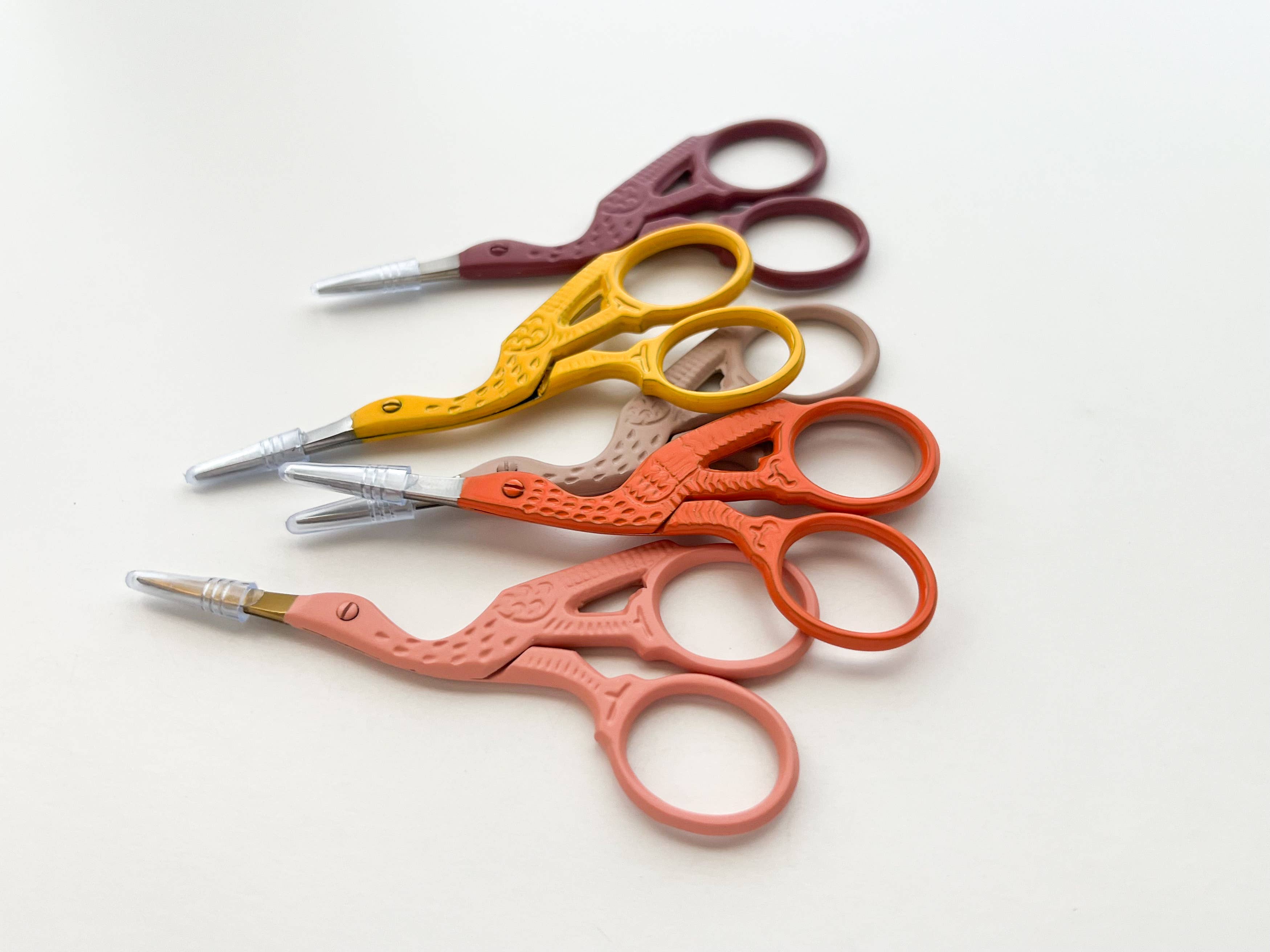 Colorful Stork Scissors