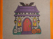 Halloween Blood Bank Village Canvas