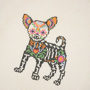 'Día de los Muertos' Chihuahua Canvas