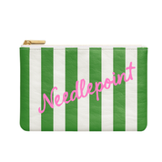 Green Stripe Needlepoint Bag Tyvek