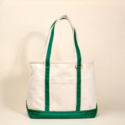 The Signature Canvas Tote Bag–Dark Green