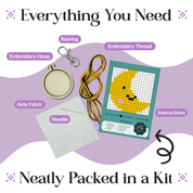 Love You to The Moon & Back Mini Matchbox Cross Stitch Kit