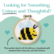 Bee Happy! Mini Matchbox Cross Stitch Kit