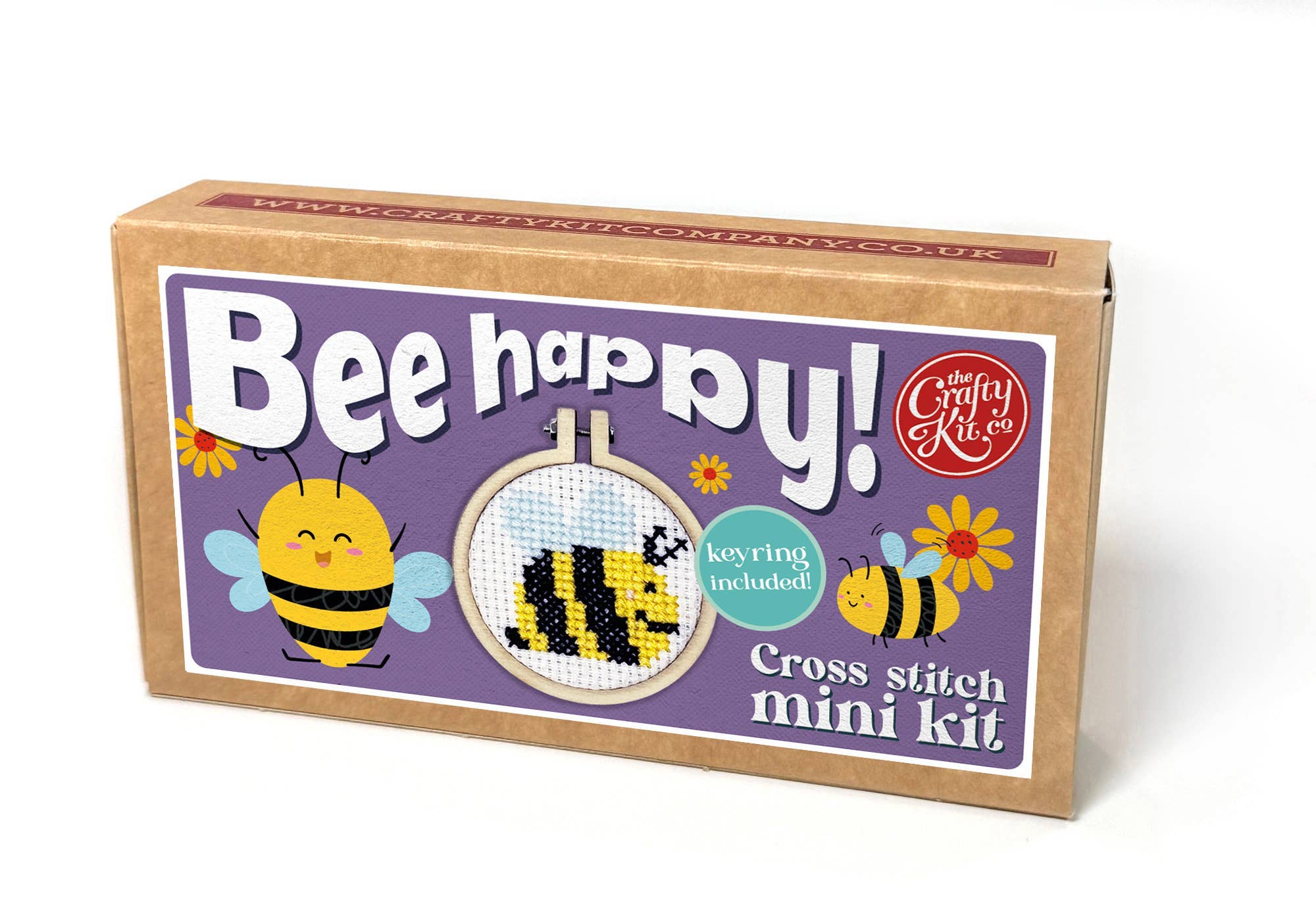 Bee Happy! Mini Matchbox Cross Stitch Kit
