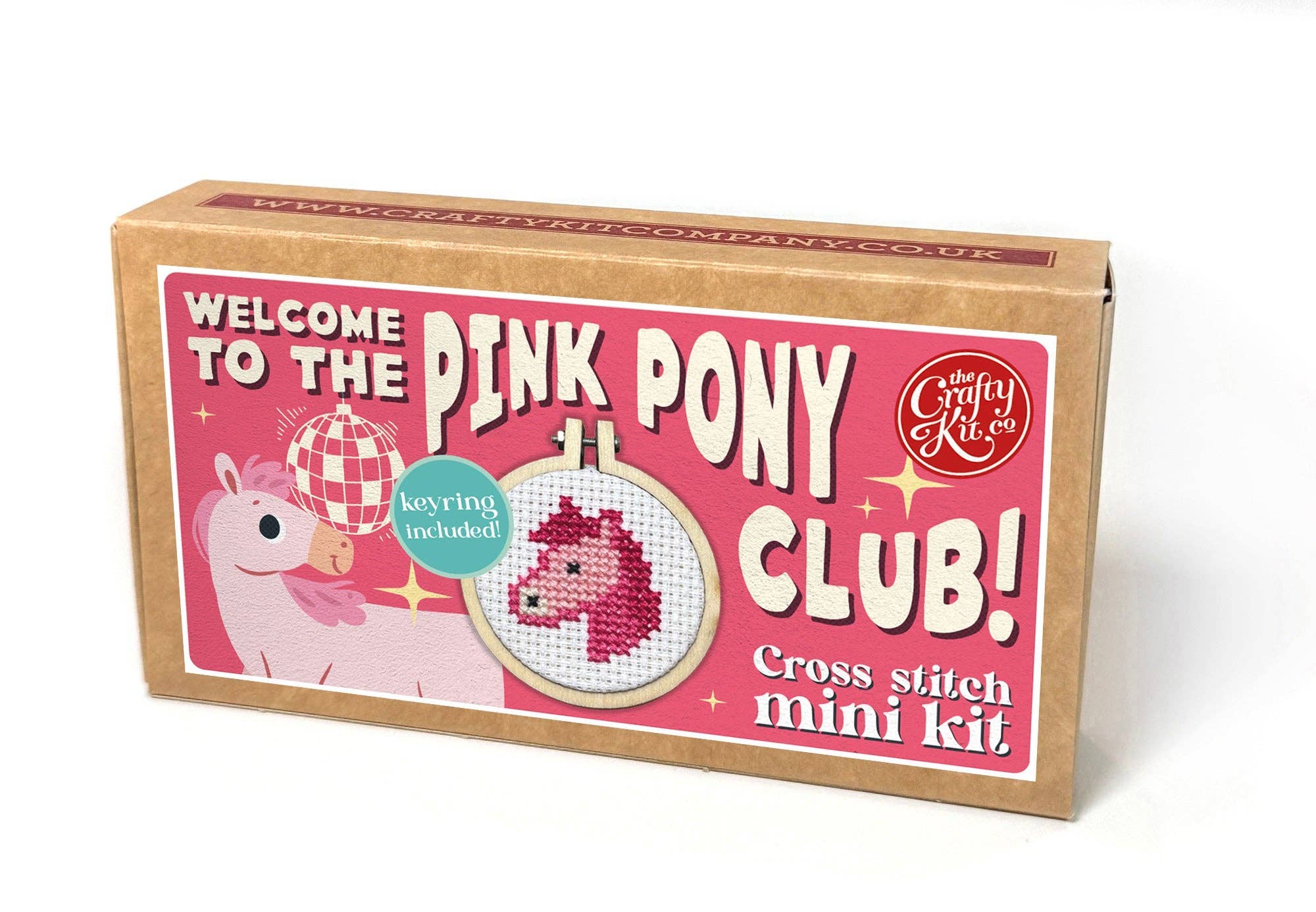 The Pink Pony Club (Pony) Mini Matchbox Cross Stitch Kit