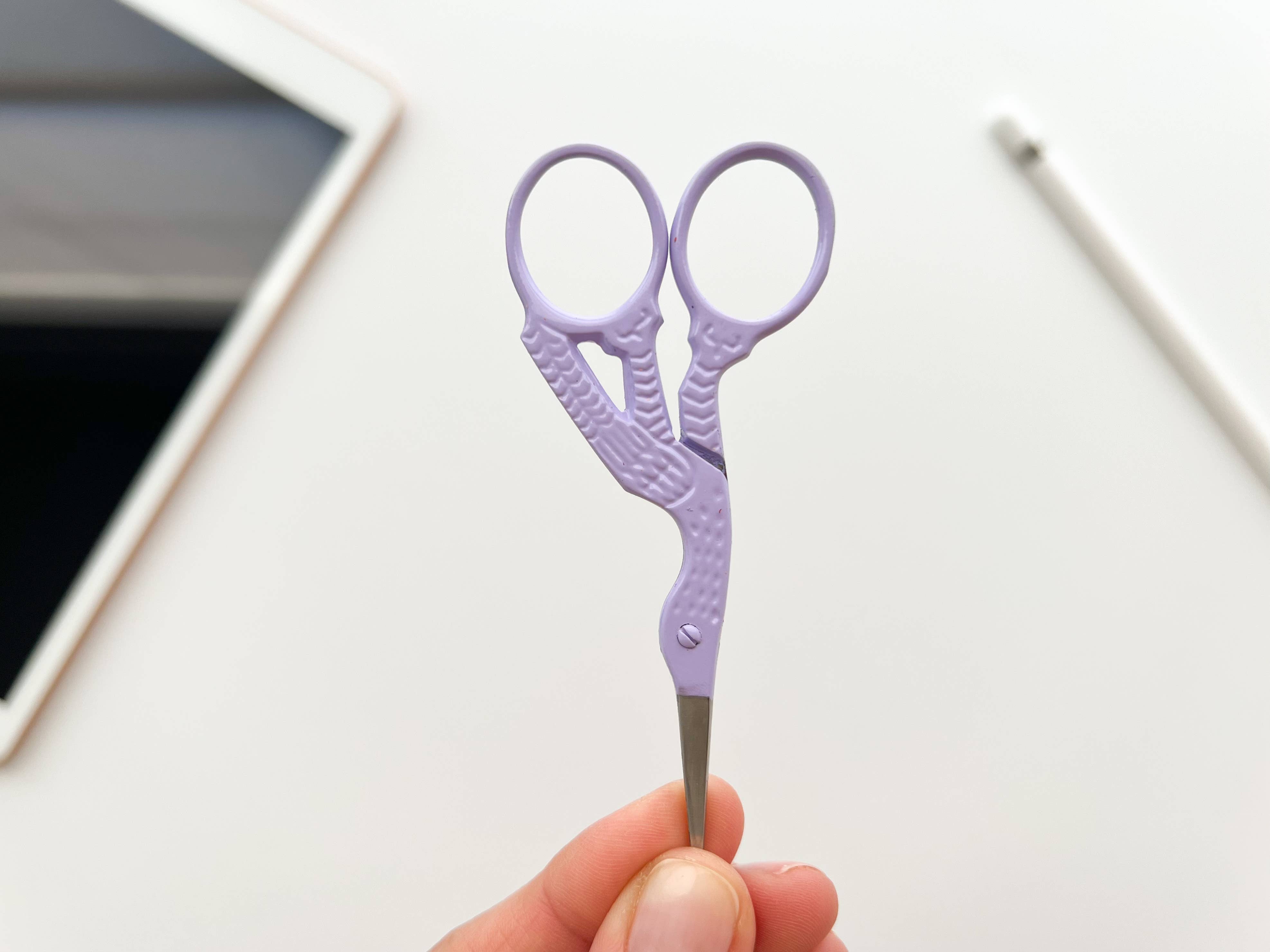 Colorful Stork Scissors