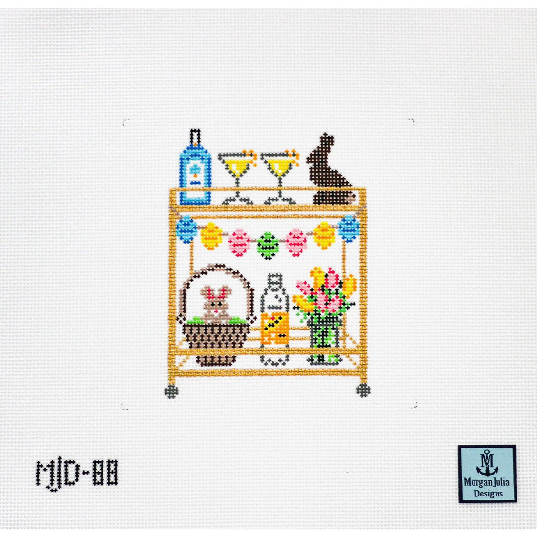 Easter Bar Cart Canvas